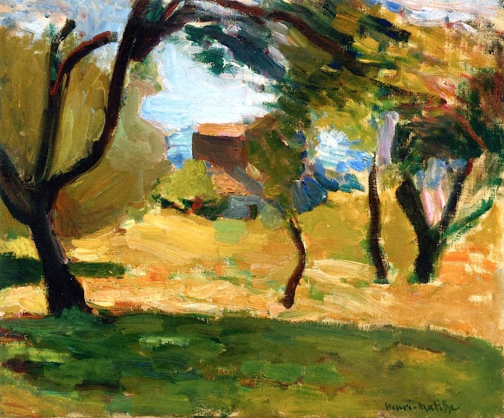 Blog do Mesquita,Henri Matisse,Paysage corse,1898